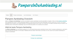 Desktop Screenshot of pampersindeaanbieding.nl