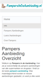 Mobile Screenshot of pampersindeaanbieding.nl