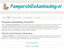 Tablet Screenshot of pampersindeaanbieding.nl